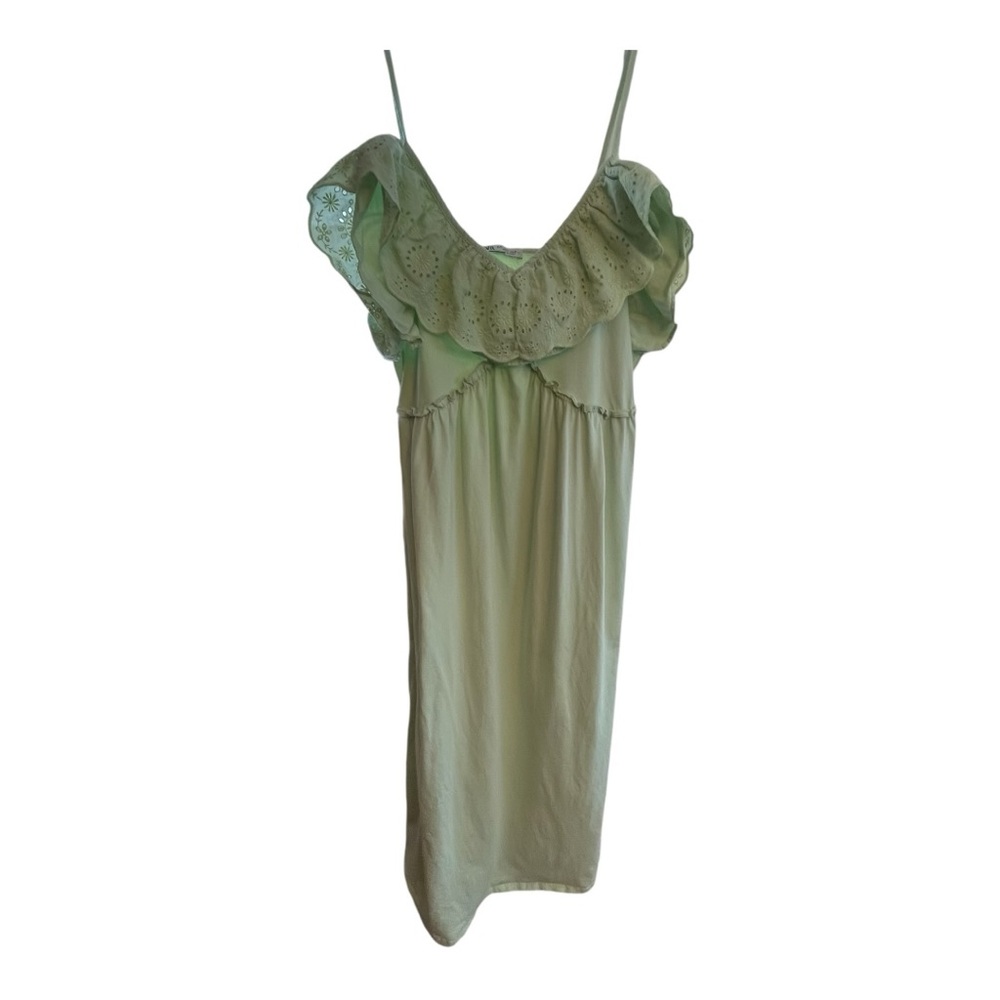 Zara Mint Green Eyelet Dress - Picture 1 of 6